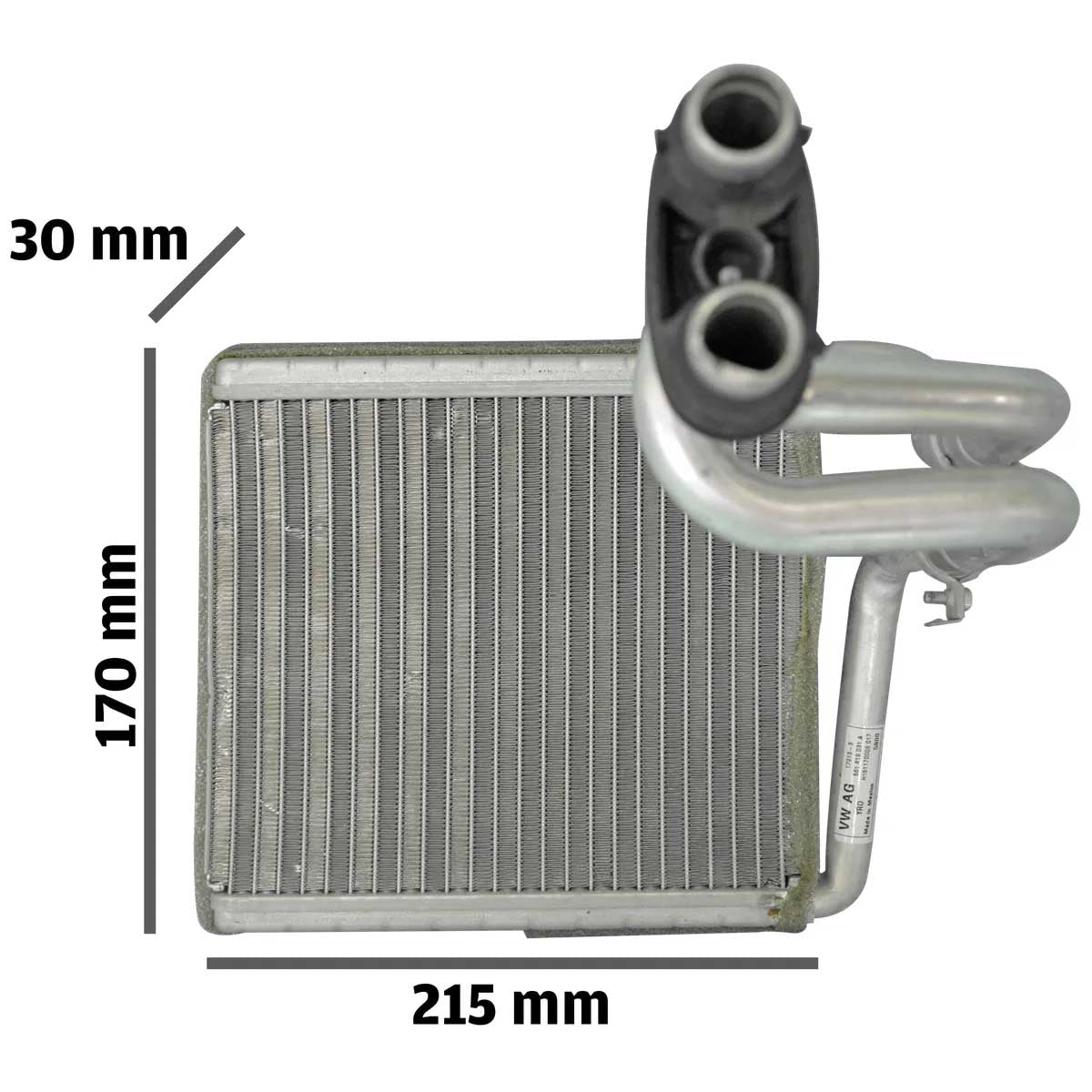 Radiador De Ar Quente Aquecimento Calefação Volkswagen Passat Tiguan 3c0819031