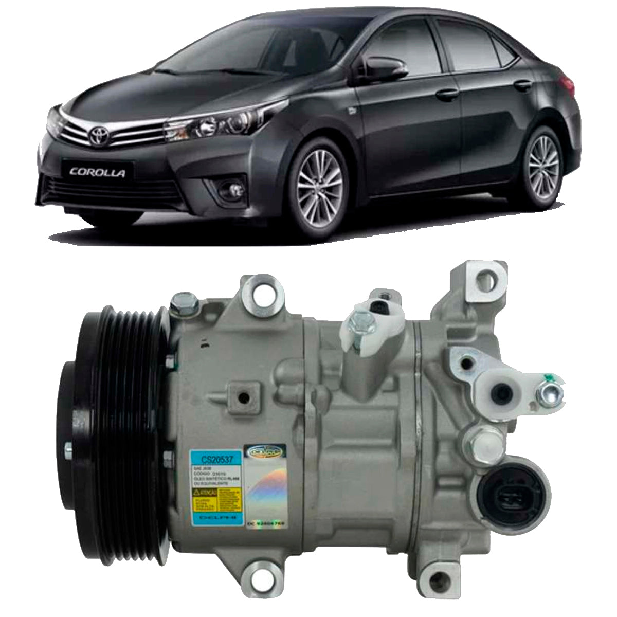 Compressor Ar Corolla 2015 a 2023 Original Novo Delphi – NetAir Ar ...