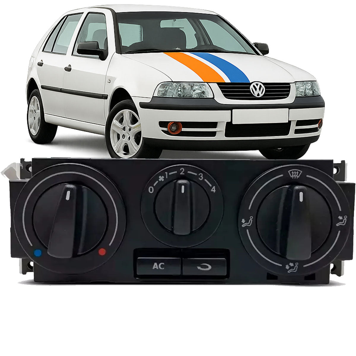 Comando Controle Ar Condicionado Vw Gol Parati Saveiro G3 G4
