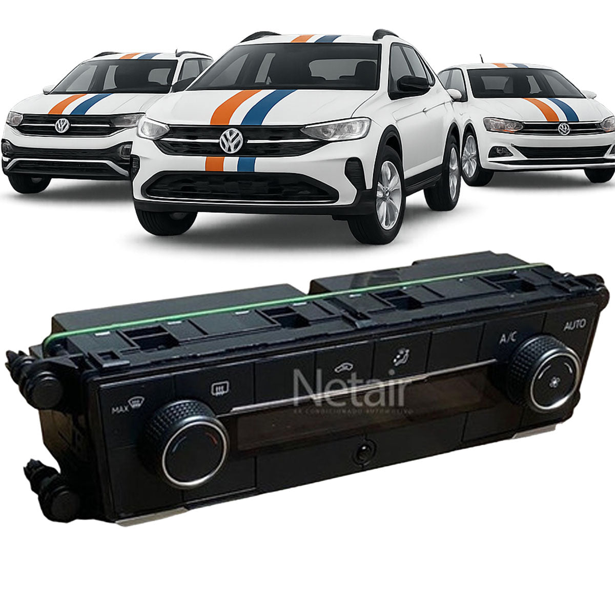 Painel Comando Ar Condicionado Polo Virtus Volkswagen Original