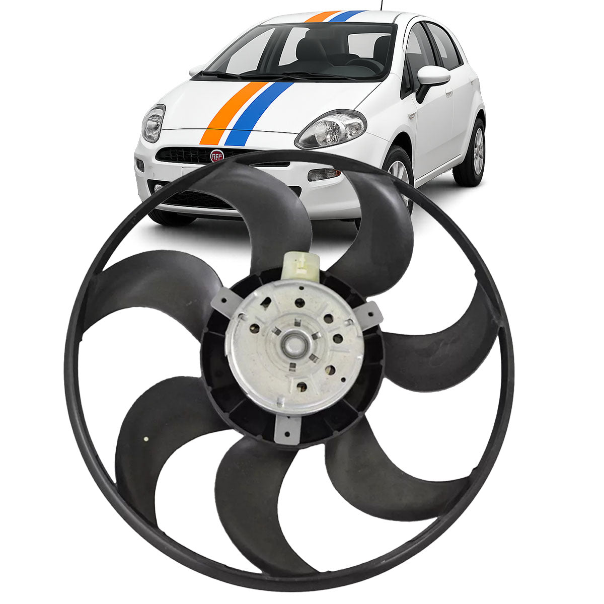 Eletroventilador Ventoinha Fiat Punto 1.4 2013 a 2016 51787355