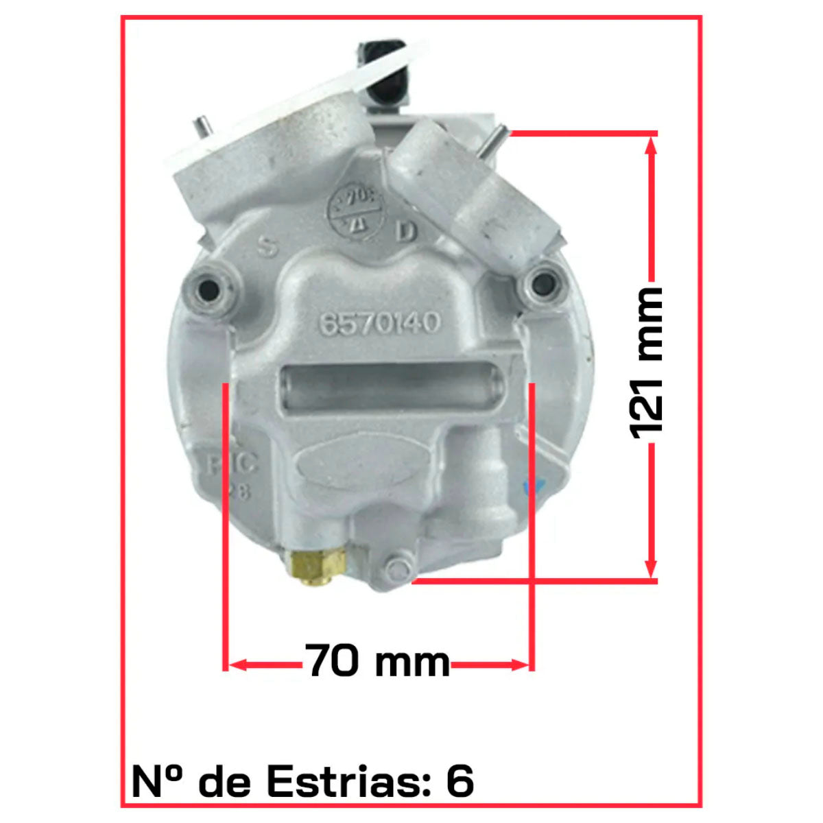 Compressor Ar Gol Voyage Saveiro Fox Gol Polo Spacefox G5 6pk Delphi Original