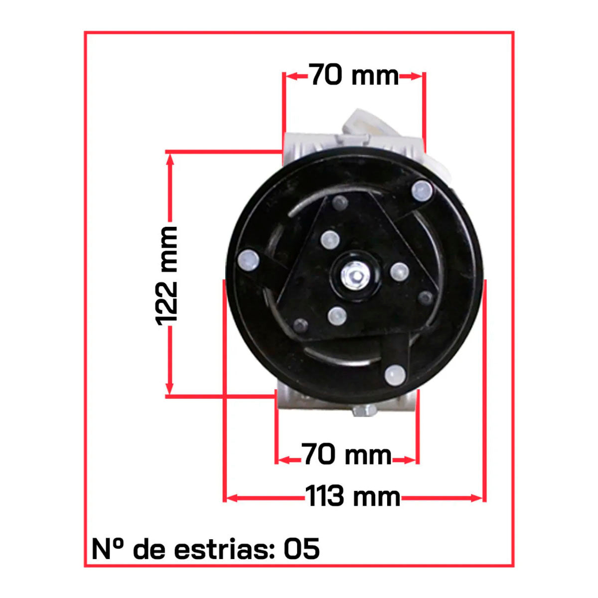 Compressor Ar Condicionado Delphi Gm Celta Corsa Prisma