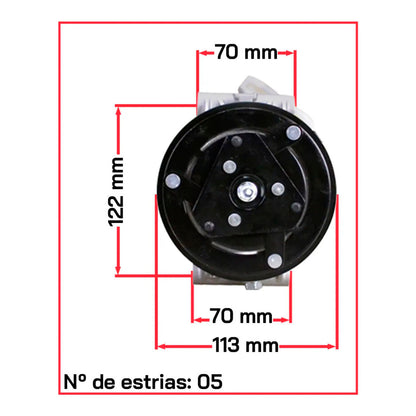 Compressor Ar Condicionado Delphi Gm Celta Corsa Prisma