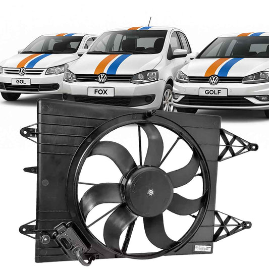 Eletroventilador Ventoinha VW Saveiro Gol Voyage G5 Fox 2008 em diante