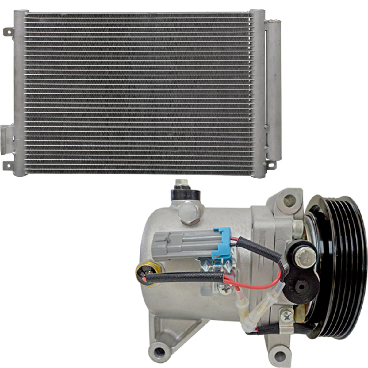 Compressor DELPHI Fiat 51786321 + Condensador 5A027508AM