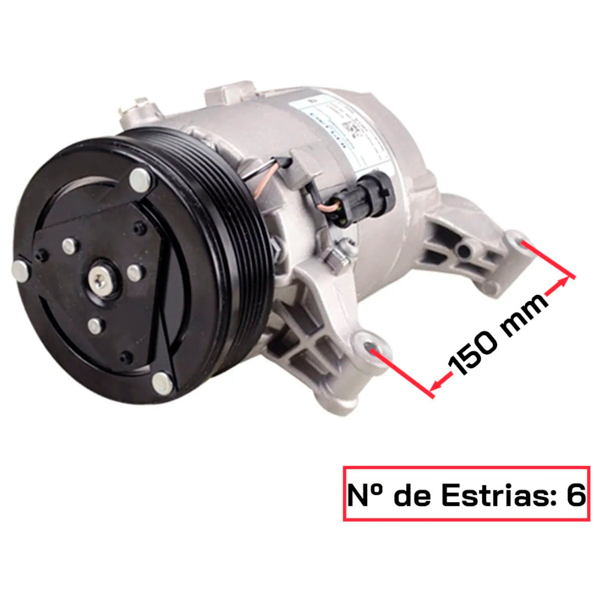 Compressor Ar Condicionado Fiat 6ZCVC13 Delphi Original