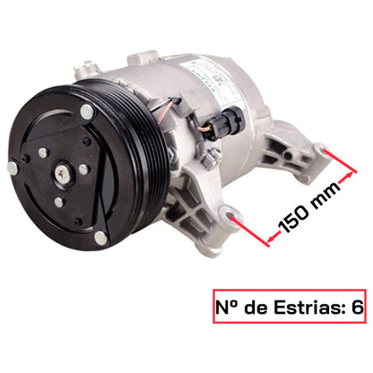 Compressor Ar Condicionado Fiat 6ZCVC13 Delphi Original