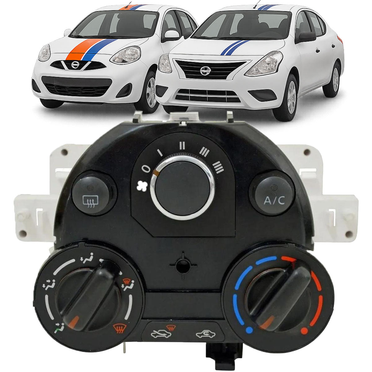 Painel Comando Ar Condicionado Nissan March Versa 2012 a 2021 275139kk0a