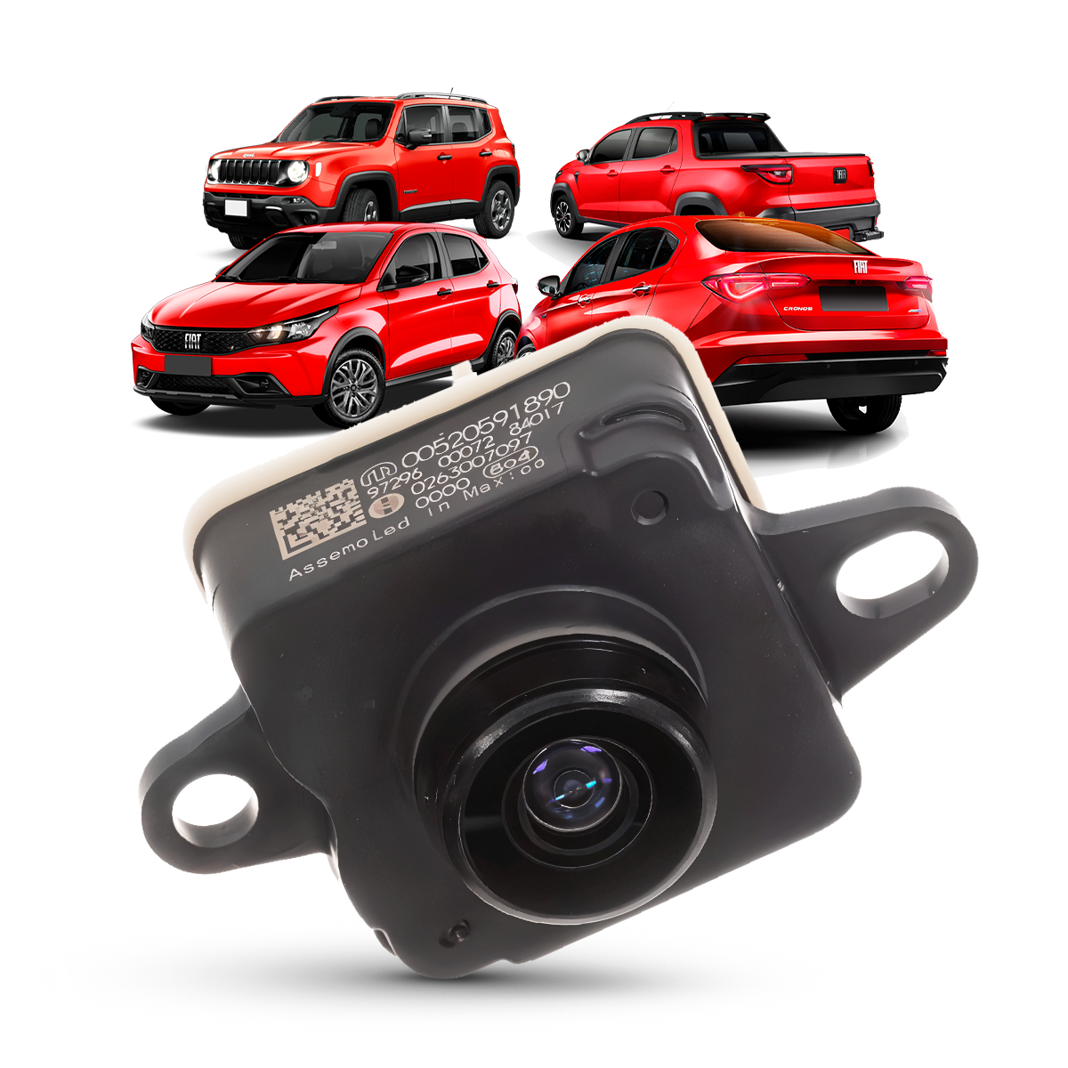 Camera de Ré Estacionamento Fiat Jeep Mopar 52028459 521293690