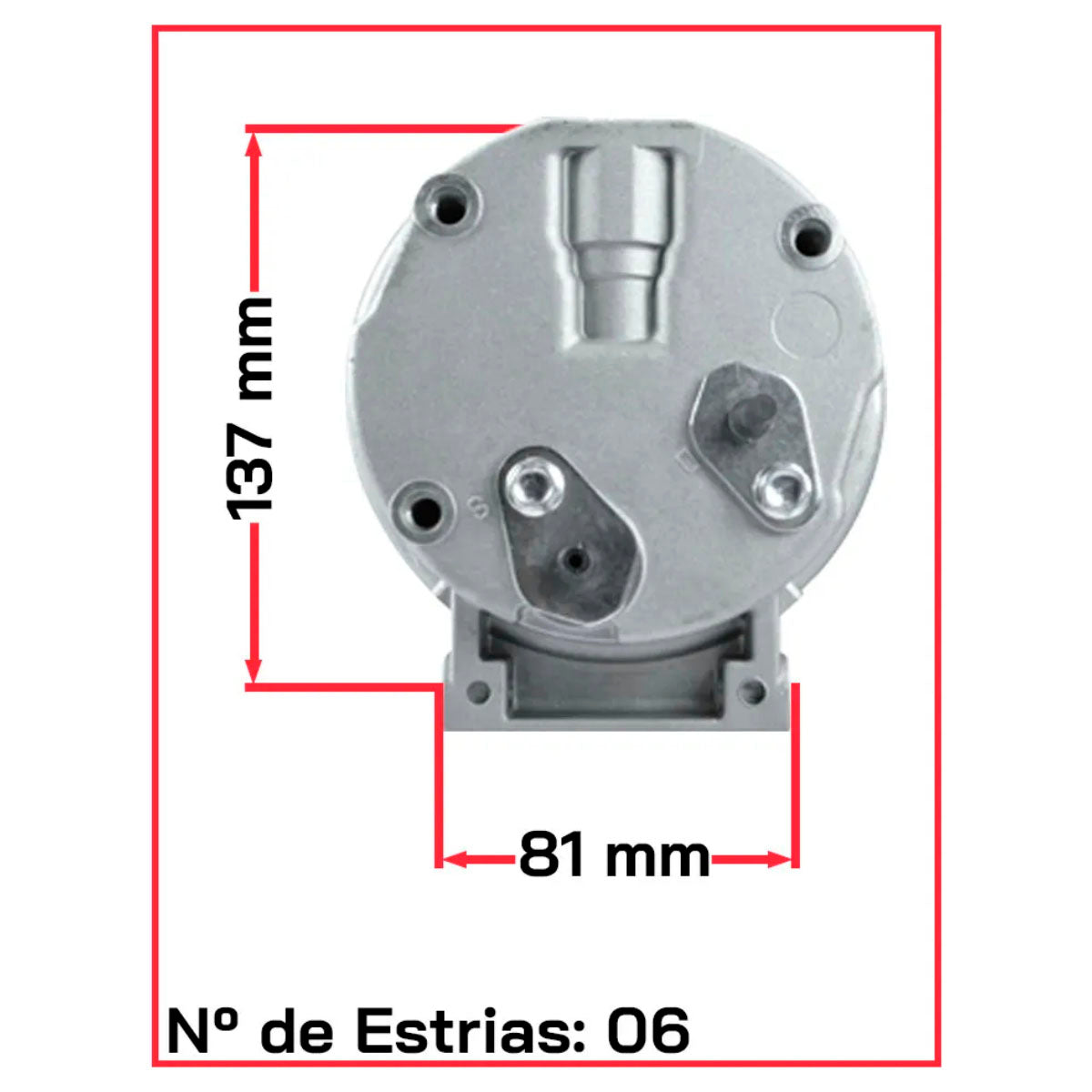 Compressor Ar Condicionado Para Megane Scenic 6pk 12v V5