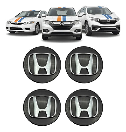 KIT 4X Centro Calota Honda Hrv/Crv/New Civic 69 MM