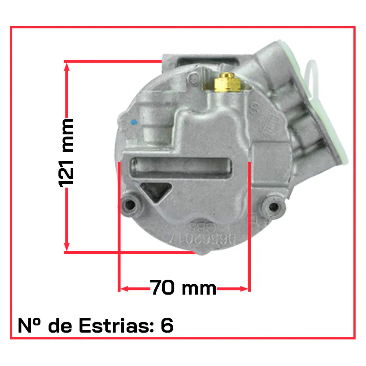 Compressor Ar Vw Gol/Saveiro/Parati  Delphi 1.6 G3 G4 5x0820803d Cs10045