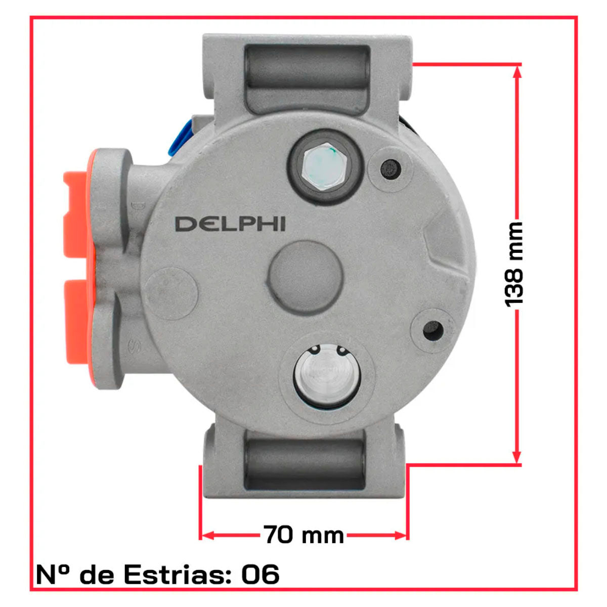 Compressor Delphi Harrison S10 Blazer V6 4.3