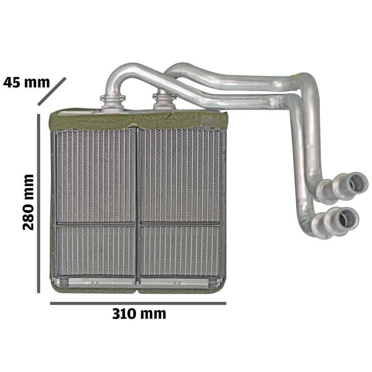 Radiador De Ar Quente Núcleo Aquecimento Calefação Mercedes C180 C200 C280 2048300061