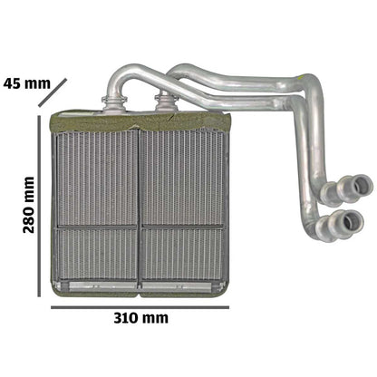 Radiador De Ar Quente Núcleo Aquecimento Calefação Mercedes C180 C200 C280 2048300061