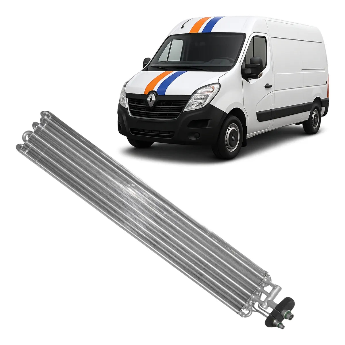 Nucleo Evaporador Ar Condicionado Renault Master 2017 a 2021 Caixa Traseira Mahle