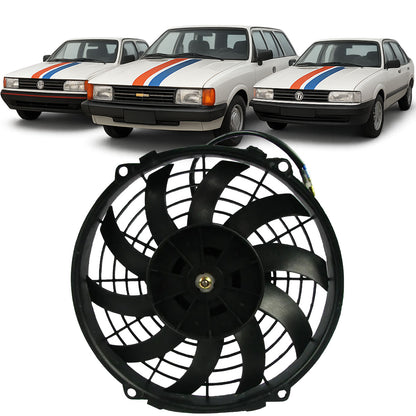 Eletroventilador Ventoinha Universal 9 Polegadas 12v Para Adaptações