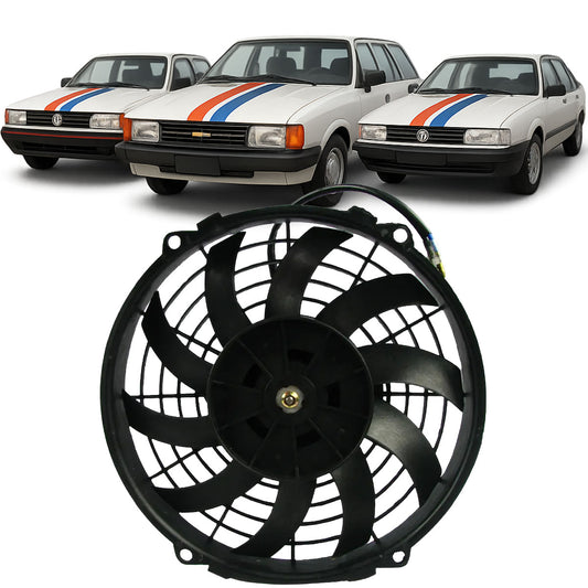 Eletroventilador Ventoinha Universal 9 Polegadas 12v Para Adaptações