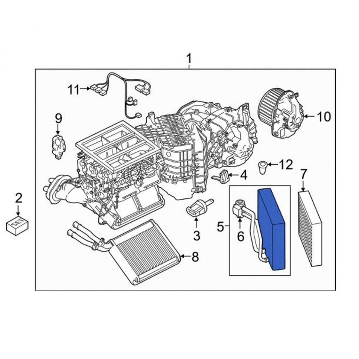 Evaporador Ar Condicionado Porsche Cayenne S DIE / GTS TURBO 2011 a 2019